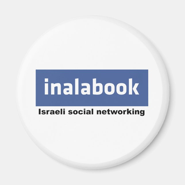 Imán facebook israelí - inalabook (Frente)