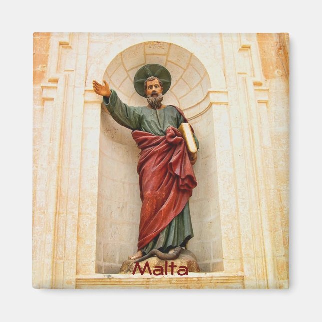 Imán Fachada de iglesia en Malta (Frente)