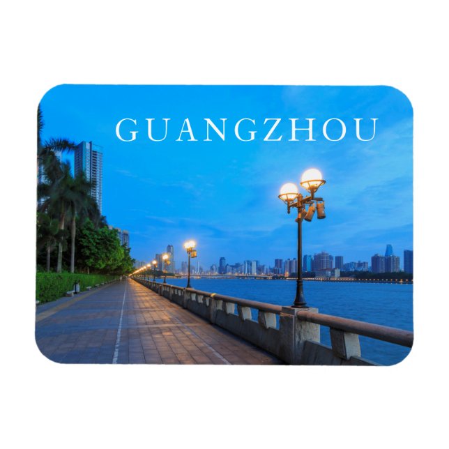 Imán Fachada de la ciudad de Guangzhou (Horizontal)