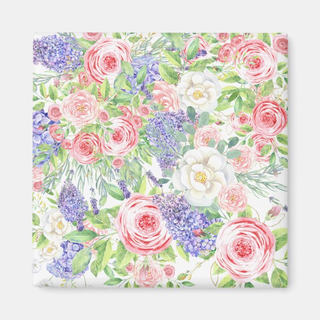 Imán Fácil dibujo de flor (Frente)