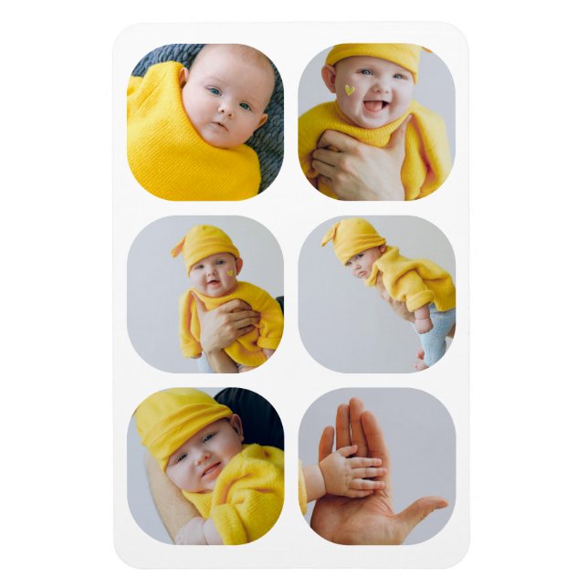 Imán Fácil Personalización De Su Propia Foto Única 6 (Vertical)