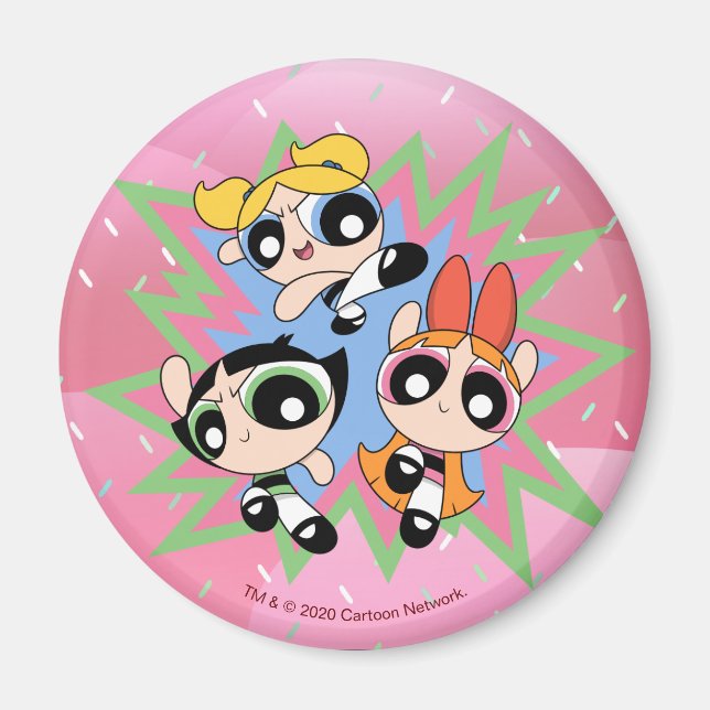 Imán Factor de potencia de los Chicas Powerpuff (Frente)
