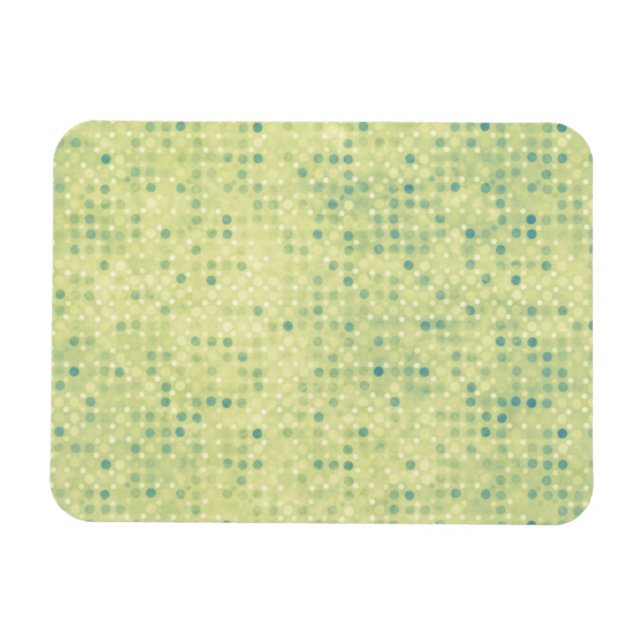 Imán Faded Blue Micro Dots on Yellow (Horizontal)