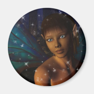 Imán Faerie observado azul