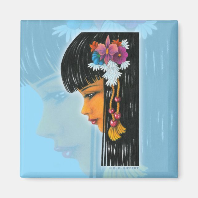 Imán Faerie Tropical (Frente)