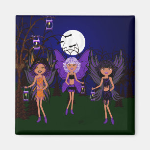 Imán Faeries de Halloween las hermanas del santificar