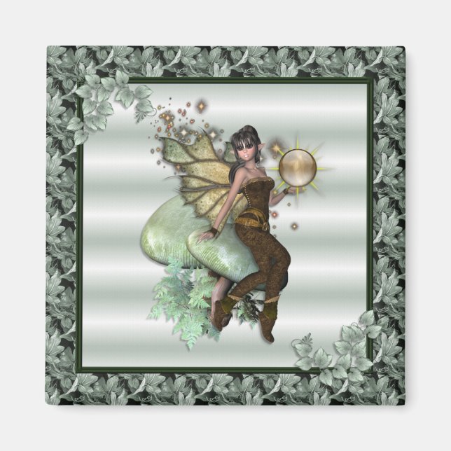 Imán Faery KRW Green Leaf (Frente)
