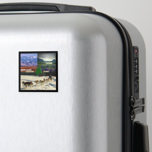 Imán Fairbanks, Alaska Collage (In Situ (Equipaje))