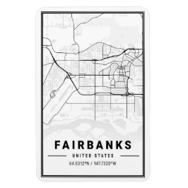 Imán Fairbanks Alaska USA City Travel City Map