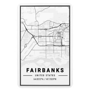 Imán Fairbanks Alaska USA City Travel City Map