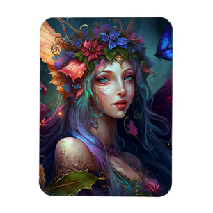 Imán Fairy Chica Fantasy Art Magnet