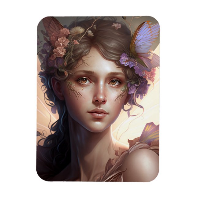 Imán Fairy Lady Fantasy Art (Vertical)
