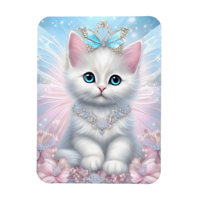 Imán Fairy Princess Kitten (Vertical)
