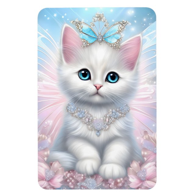 Imán Fairy Princess Kitten (Vertical)