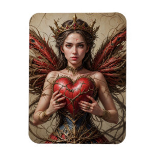Imán Fairy Red Heart Brambles