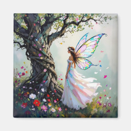 Imán Fairytale Inspired Fairy and Whimsical Tree