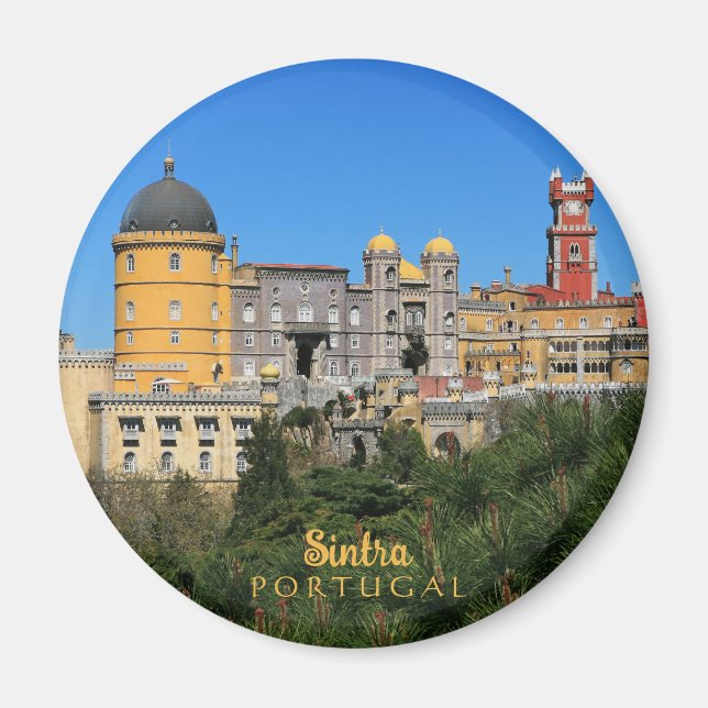 Imán Fairytale Sintra Palace foto en Portugal (Frente)