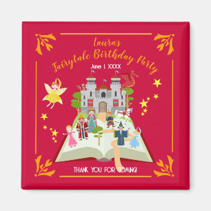 Imán Fairytale Stories Chica fiesta de cumpleaños