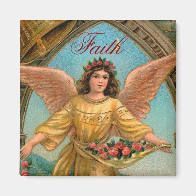 Imán Faith Angel Magnet - 2 de un conjunto de 4 (Frente)