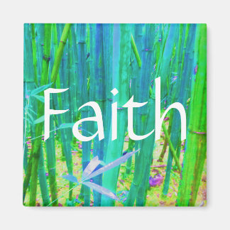 Imán Faith Bamboo Azul y Verde