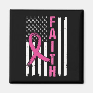 Imán Faith Breast Cancer Awareness Pink Ribbons America