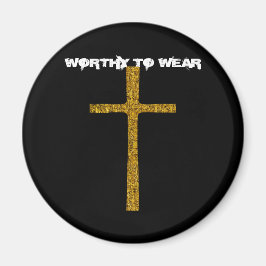 Imán Faith Cross Gold - Vale la pena usar