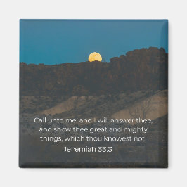 Imán Faith Desert Collection – Jeremiah 33:3 