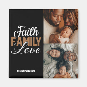 Imán Faith Family Love Personalized Magnet