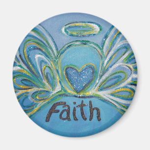 Imán Faith Guardian Angel Word Personalizado Magnet