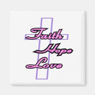 Imán Faith Hope and Love Magnet
