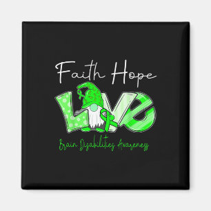 Imán Faith Hope Love Brain Disabilities Conciencia