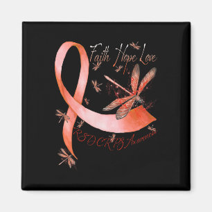 Imán Faith Hope Love Dragonfly Rsd Crps Conciencia