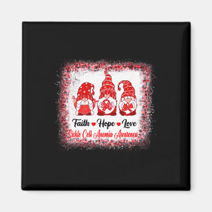 Imán Faith Hope Love Gnomes Sickle Cell Anemia Awarenes