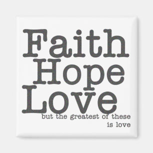 Imán Faith Hope Love Magnet