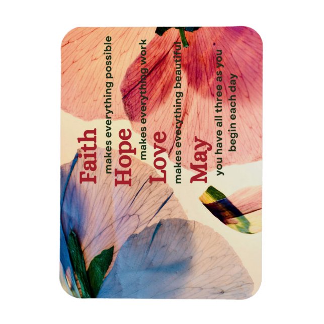 Imán Faith Hope Love May (Vertical)