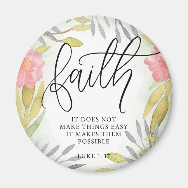 Imán Faith Inspirador Gift (Frente)