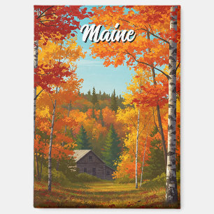 Imán Fall Foilage Maine Travel