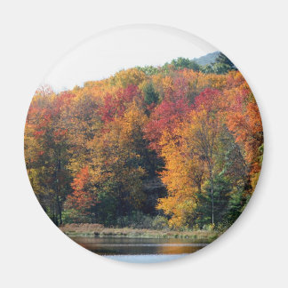 Imán Fall Foliage Pond Nature Photography