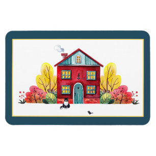 Imán Fall house and cat