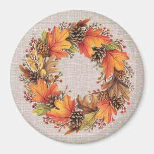 Imán Fall Wreath Magnet