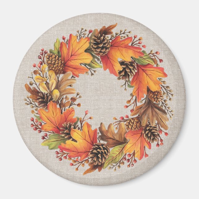 Imán Fall Wreath Magnet (Frente)