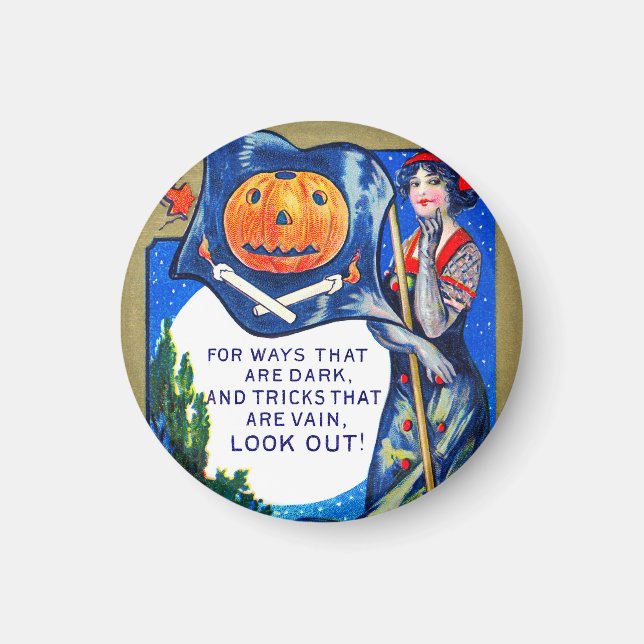 Imán Falln Look Out Halloween Time (Frente)