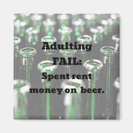 Imán Fallo de adulto: Dinero de alquiler gastado en cer