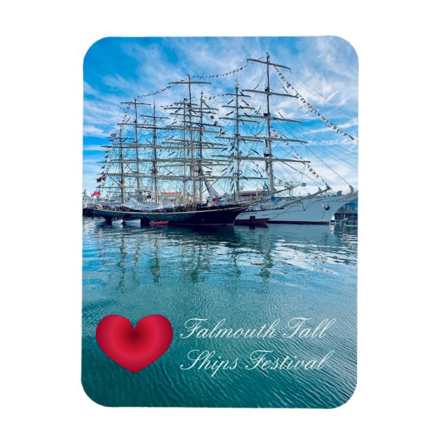 Imán FALMOUTH TALL SHIP FESTIVAL Cornwall Photo (Vertical)