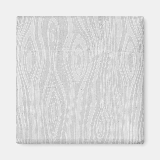 Imán Falsa viruta de madera dibujada mano rústica gris  (Frente)