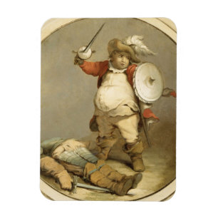 Imán Falstaff con el cuerpo de Hotspur, c.1786 (aceite