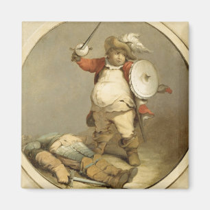 Imán Falstaff con el cuerpo de Hotspur, c.1786 (aceite