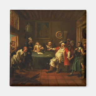 Imán Falstaff que examina a sus reclutas del Enrique IV