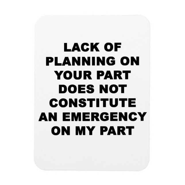 Imán Falta de planificación (Vertical)