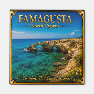 Imán Famagusta Norte de Chipre Recuerdo de Viaje Coster